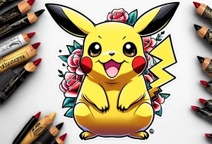 Pickachu tattoo idea