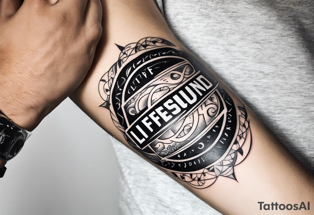 Lifesound, armband, upper arm tattoo idea