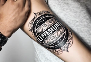 Lifesound, armband, upper arm tattoo idea