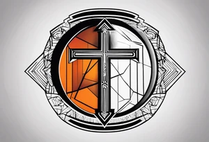 Generate a minimalistic symbol of sobriety tattoo idea