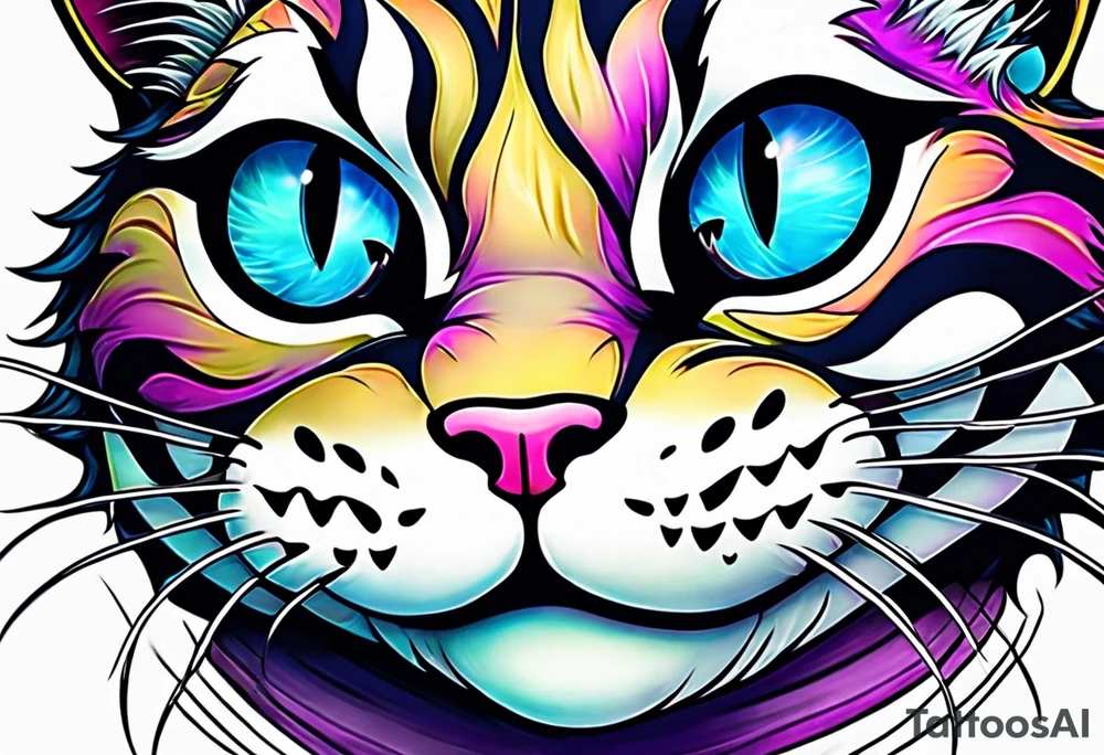 Cheshire Cat tattoo idea