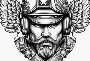 Military themed sleeve tattoo idea