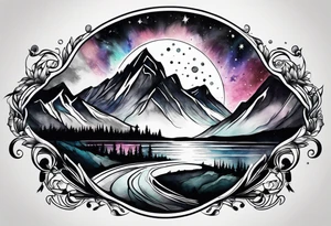 Northern lights tattoo idea