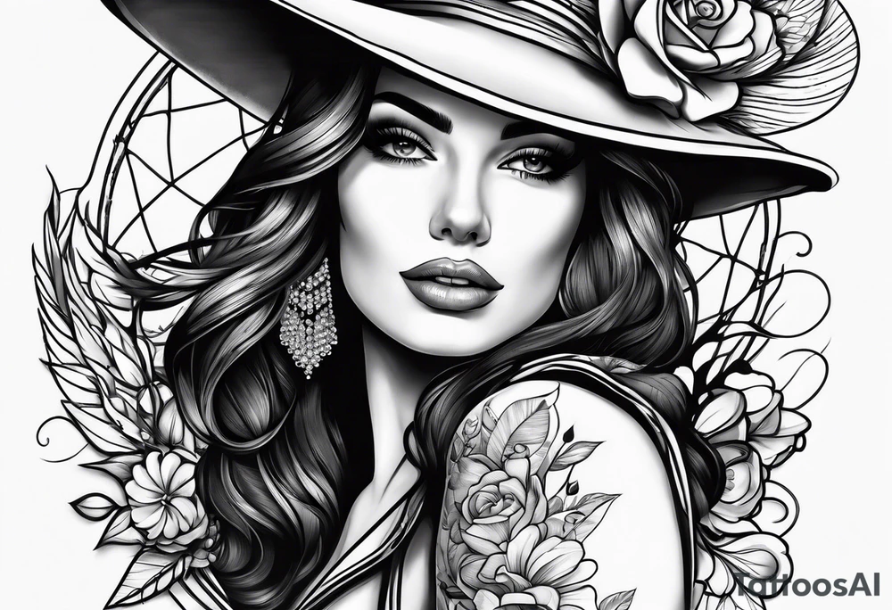 Pretty woman tattoo idea