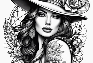 Pretty woman tattoo idea