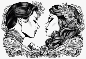 Writing "Be comfortable with being uncomfortable" tattoo idea
