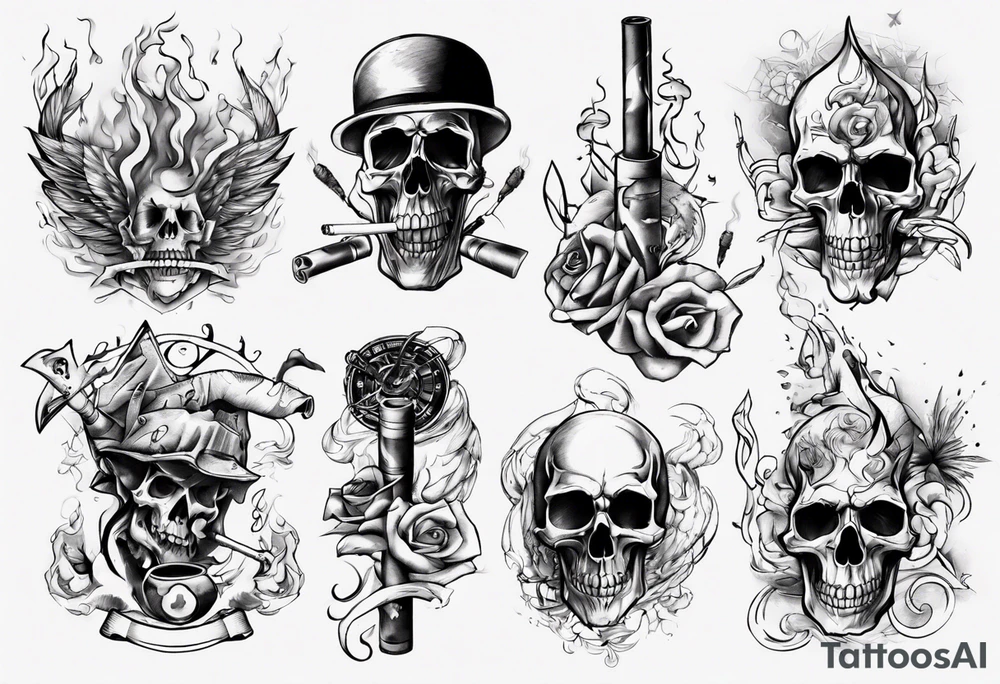smoking tattoo idea