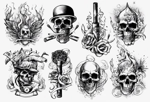 smoking tattoo idea