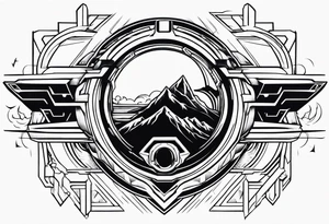 Halo video game tattoo tattoo idea