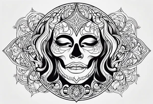 ghost face tattoo idea