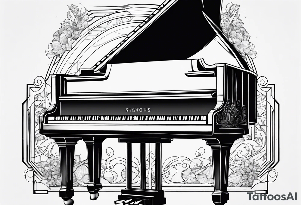 piano, musique tattoo idea