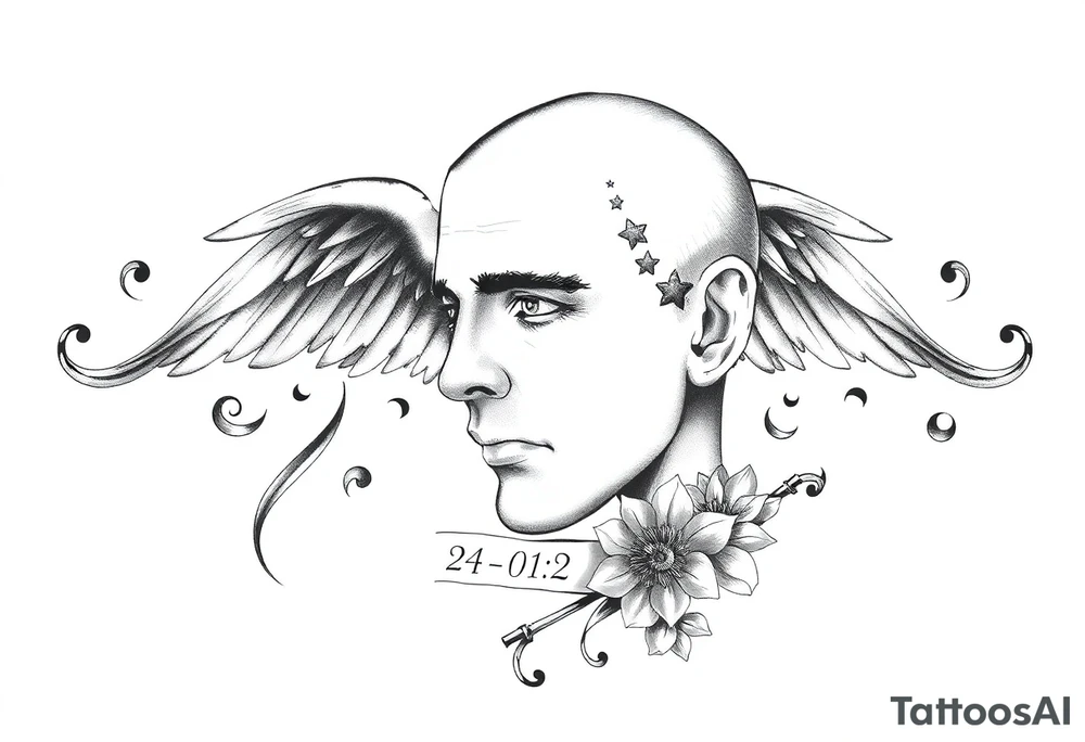 Memorial brother Dennis 24-01-12 tattoo idea