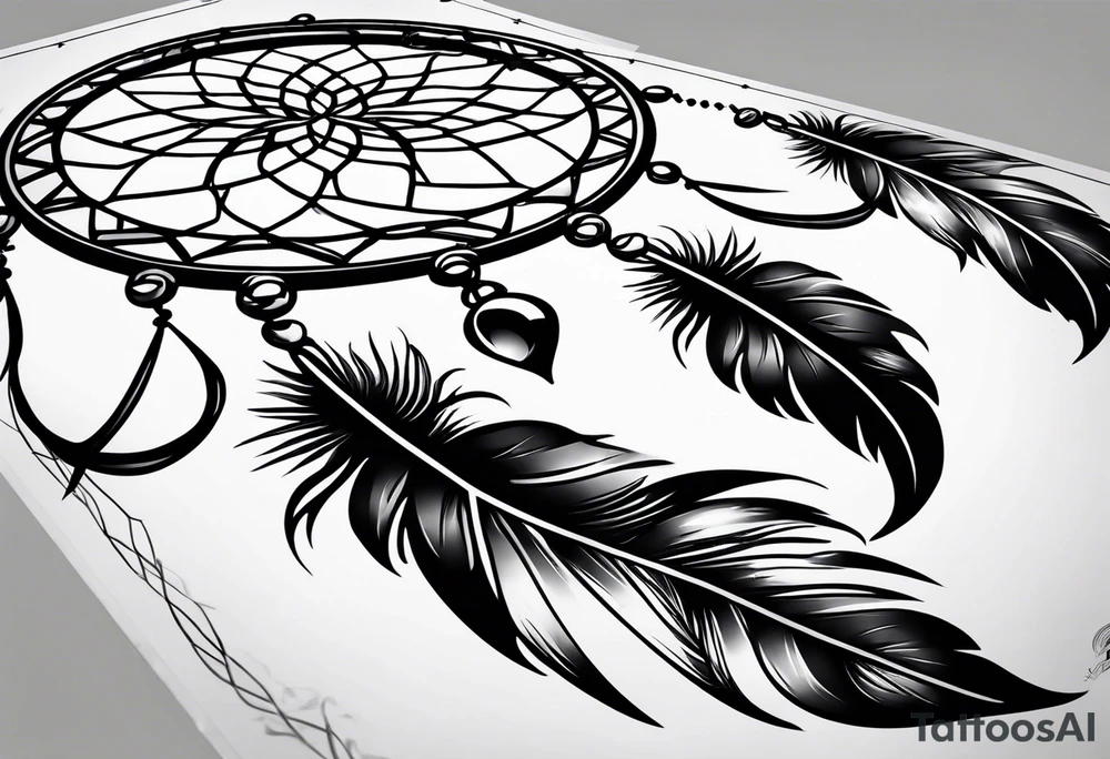 Dark Dream catcher tattoo idea