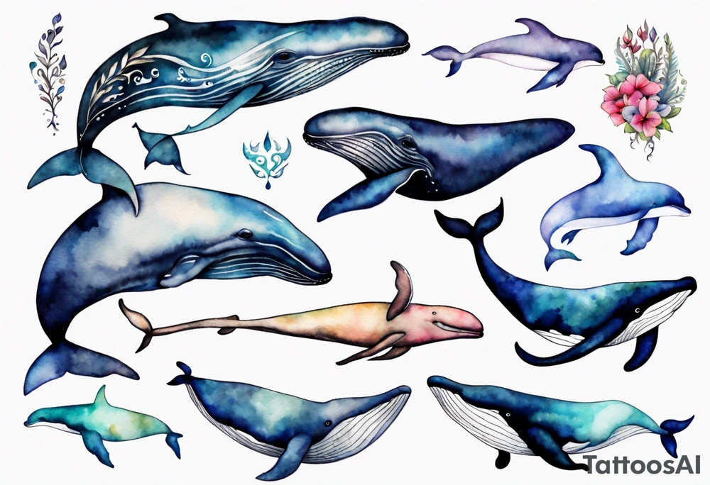 Whale tattoo idea