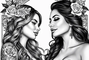 mother daughter tattoo idea