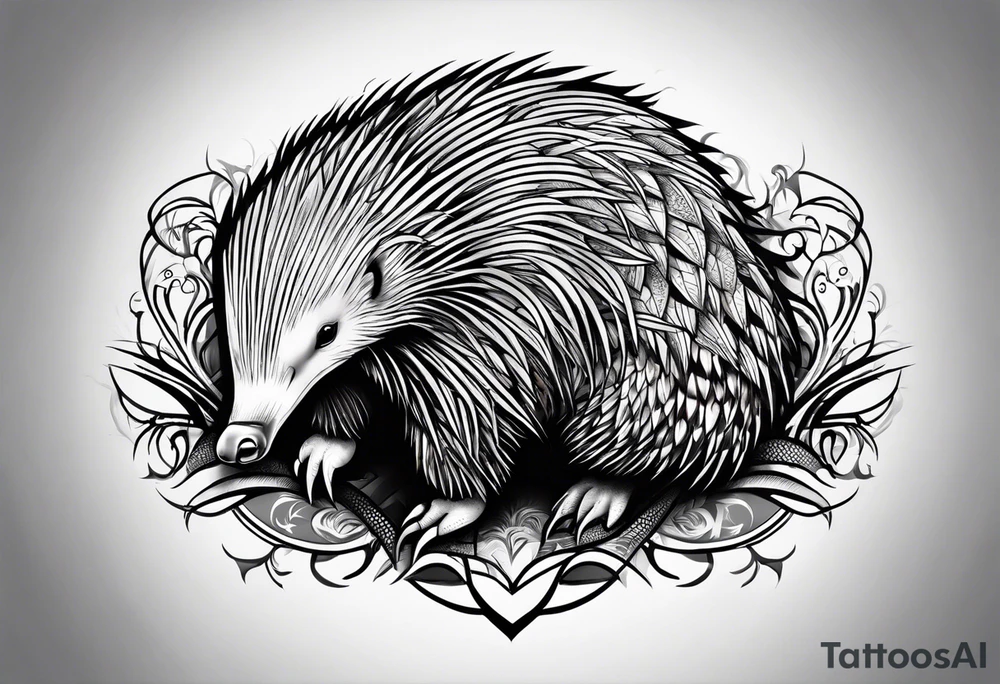 echidna tattoo idea