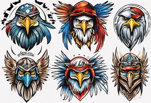 American Eagle Warrior tattoo idea