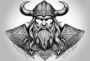 Viking Thor fat tattoo idea