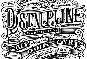 discipline and consistency tattoo idea