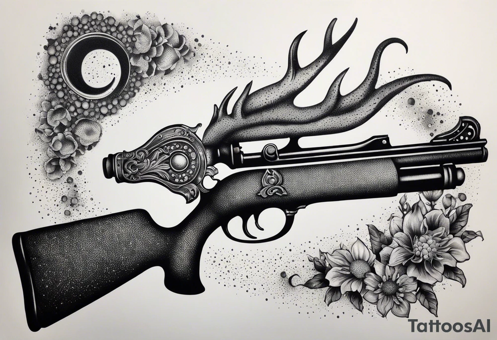 capricorn with shotgun tattoo idea