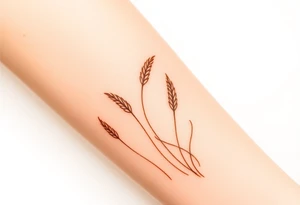 A golden wheat field tattoo idea