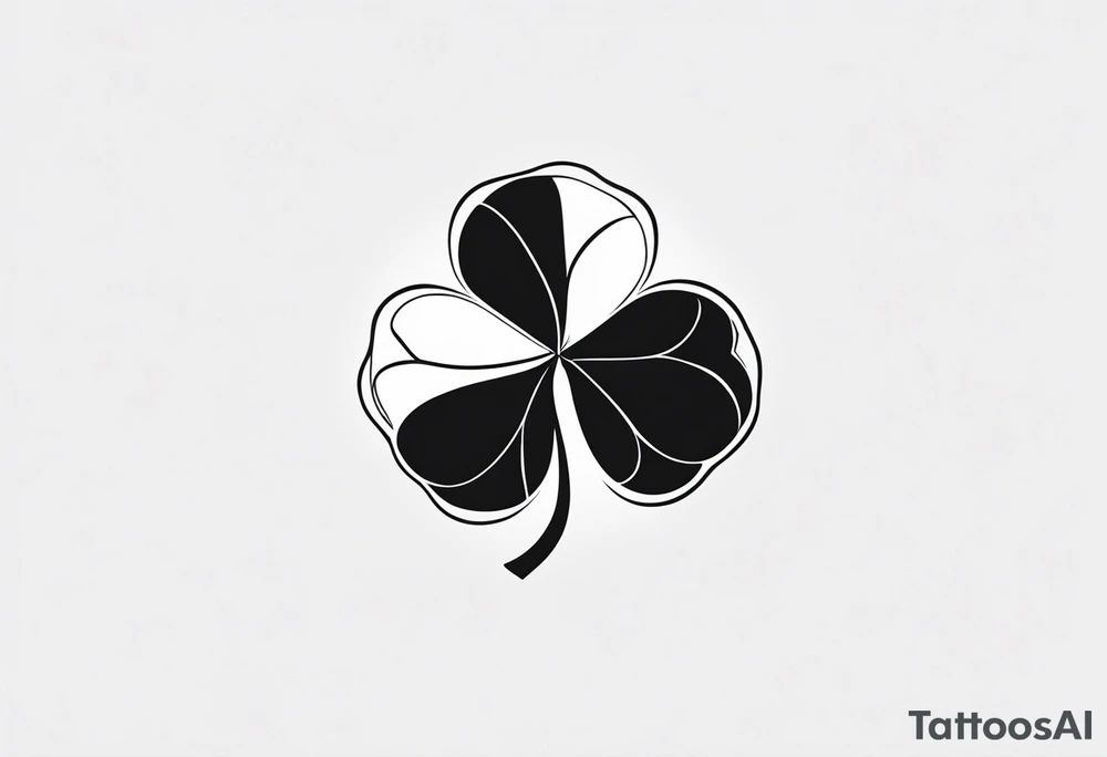 four-leaf clover tattoo idea