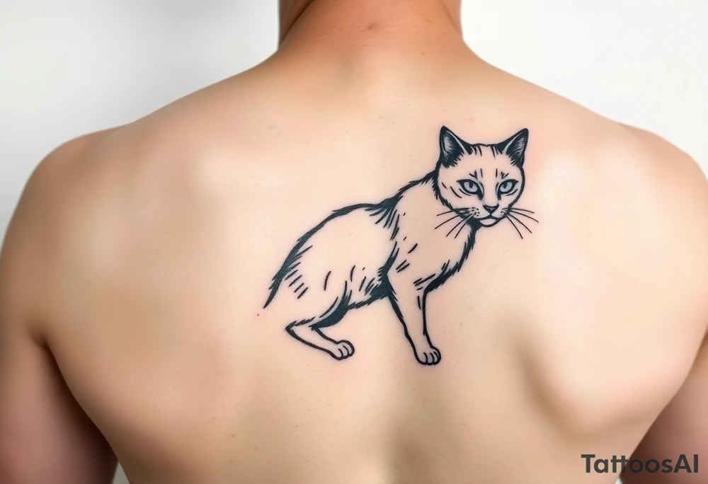Black Cat tattoo idea