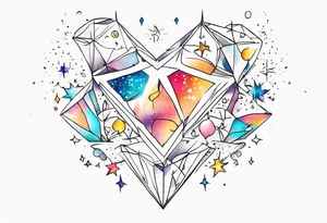 Sparkles scattered tattoo idea