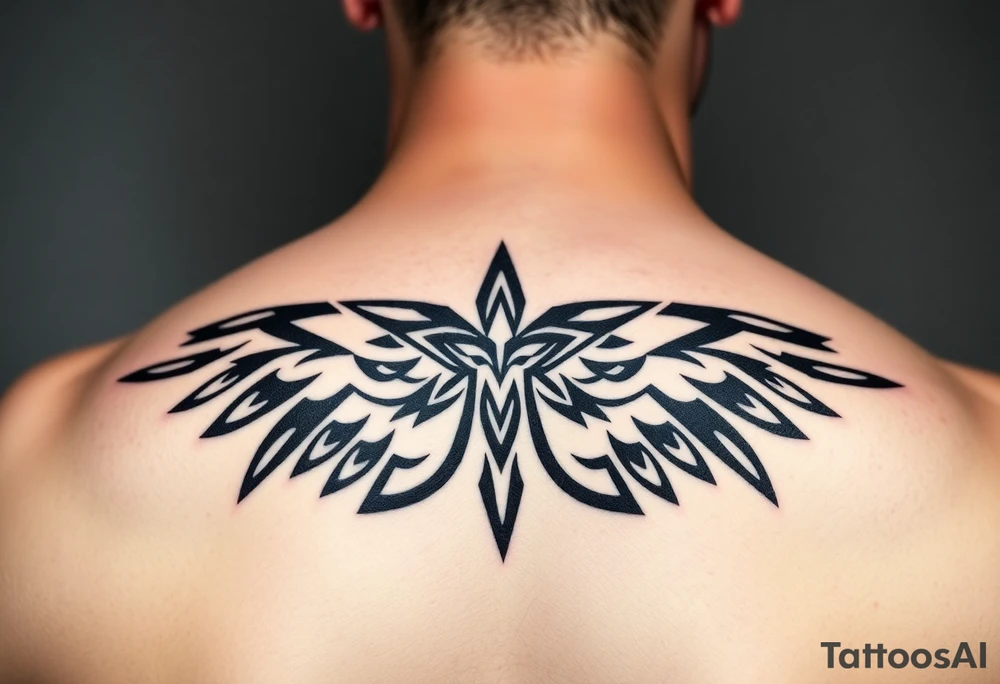 Native cherokee tribal for shoulder tattoo idea