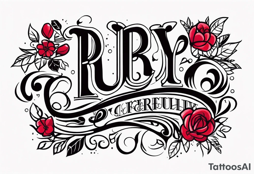 Ruby 🐾 tattoo idea