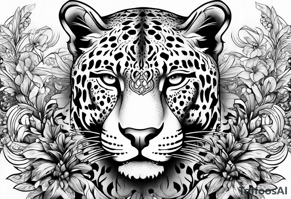 Jaguar body tattoo idea
