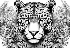 Jaguar body tattoo idea