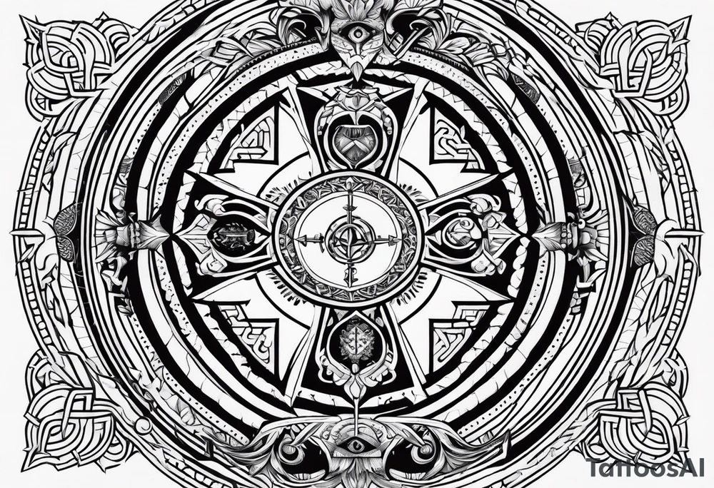 Vegvsir with a semicolon in the middle tattoo idea