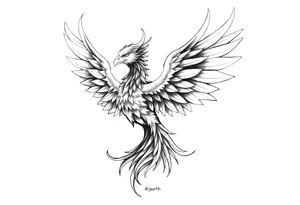 Phoenix rising tattoo idea