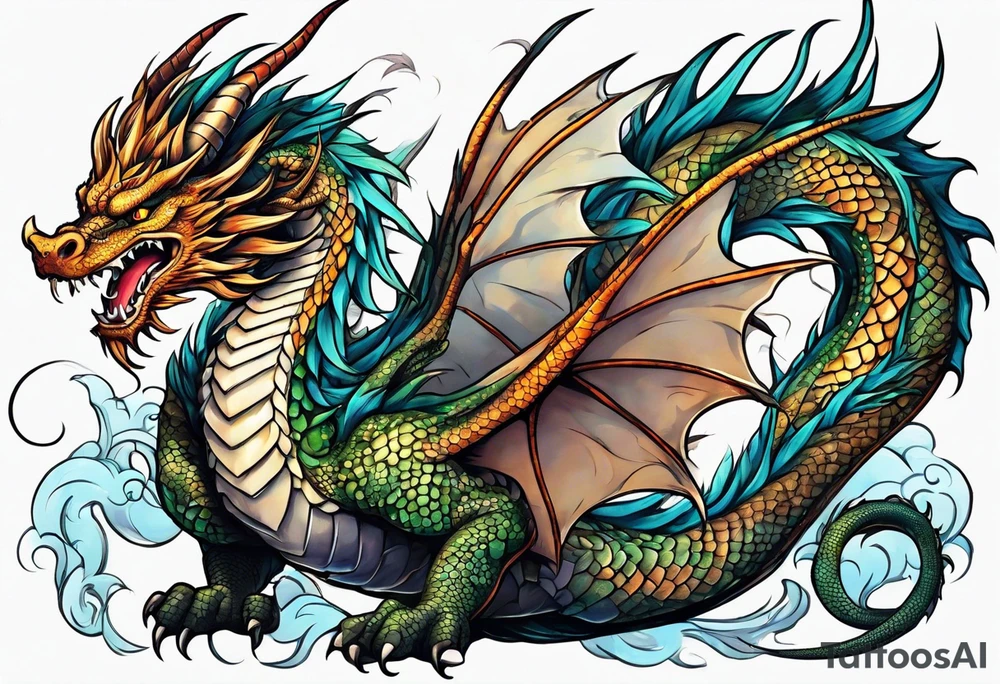 Dragon tattoo idea