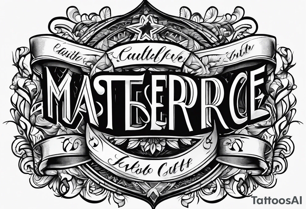 Script “powerful” tattoo idea