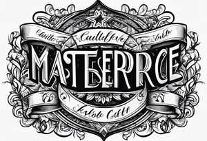Script “powerful” tattoo idea