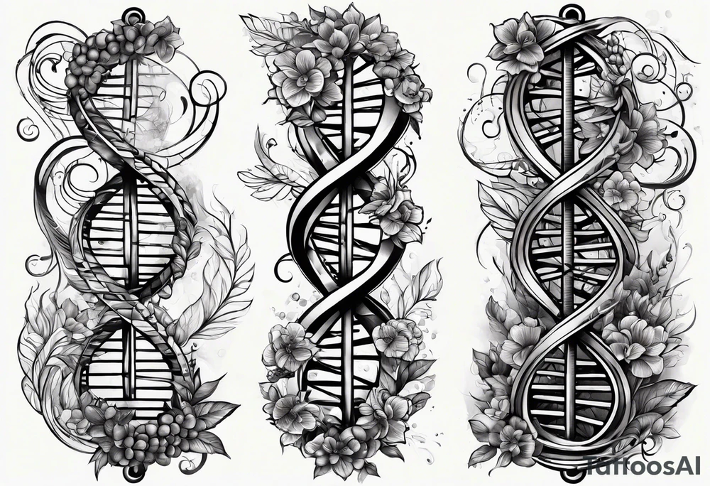 DNA strand tattoo idea