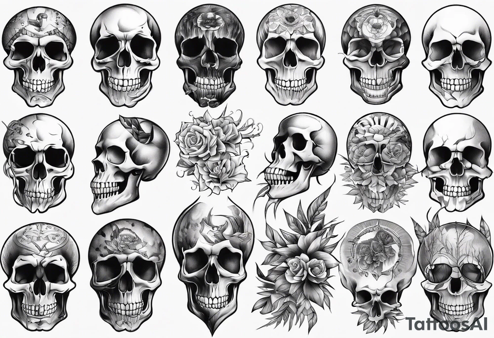 Skull tattoo idea