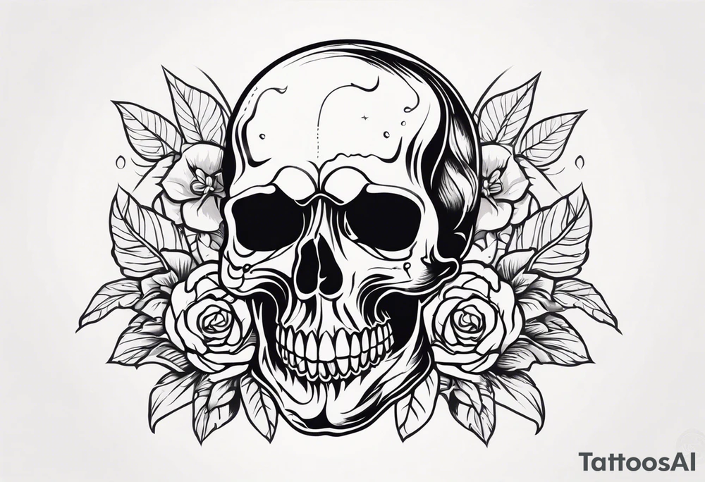 Skull tattoo idea