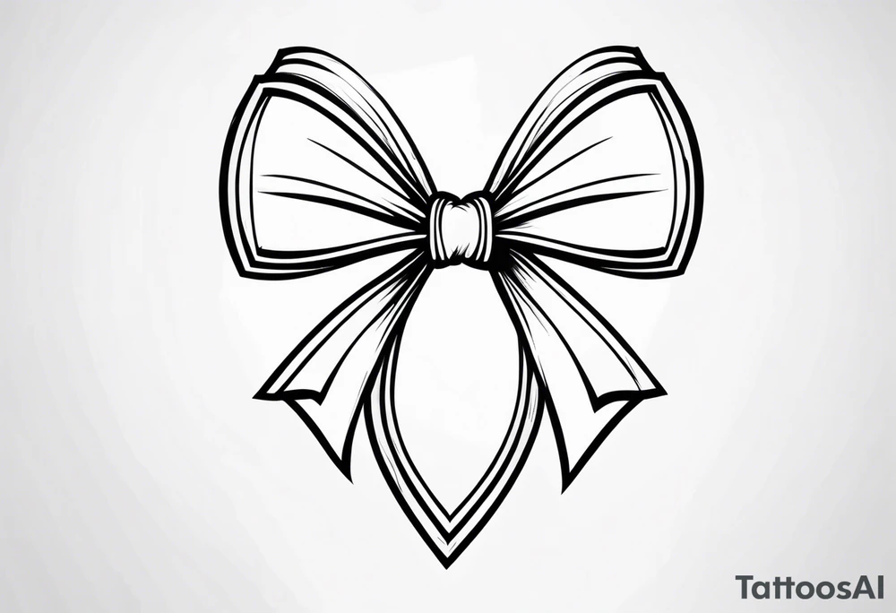 Heart-Shaped Bow tattoo idea