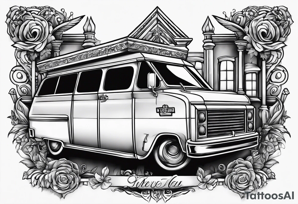 you will never see a uhaul behind a hearse tattoo idea