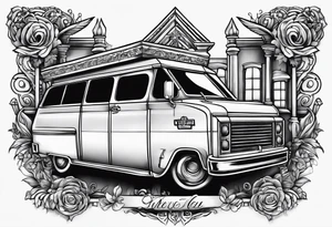 you will never see a uhaul behind a hearse tattoo idea