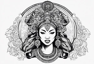 African goddess tattoo idea