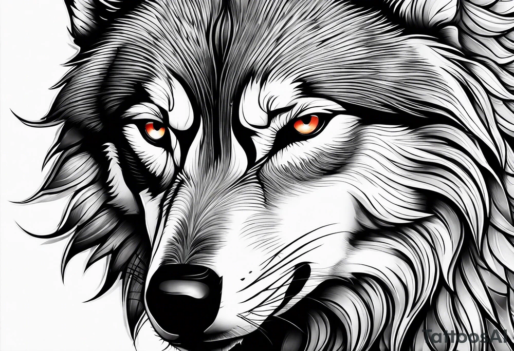 Wolf eyes tattoo idea