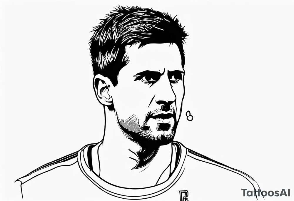 novak djokovic with a finger in your mind tattoo idea