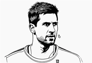 novak djokovic with a finger in your mind tattoo idea