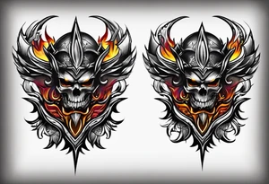 greaves front and back tattoo idea