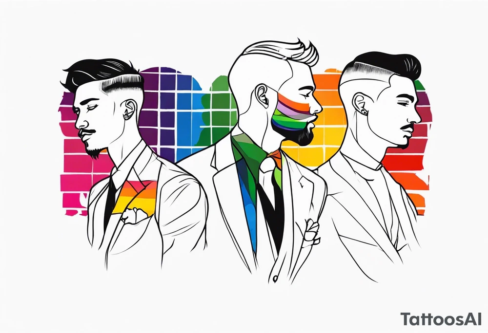 Homosexual men tattoo idea