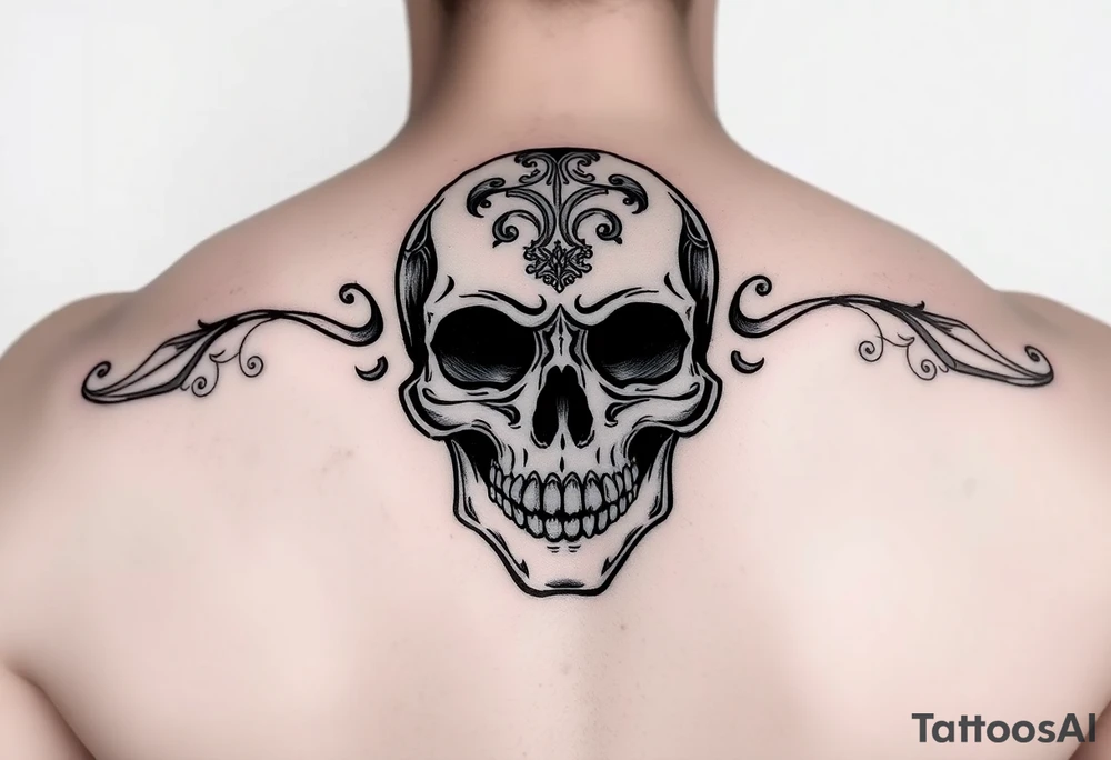 Mexican skull tattoo idea